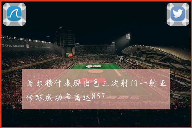 马尔穆什表现出色三次射门一射正传球成功率高达857